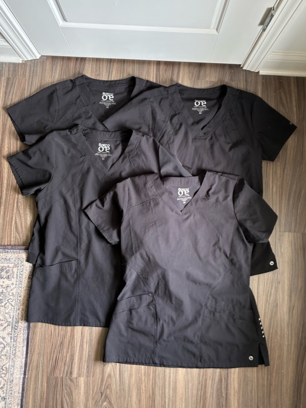 SET OF FOUR Barco One Scrub Tops